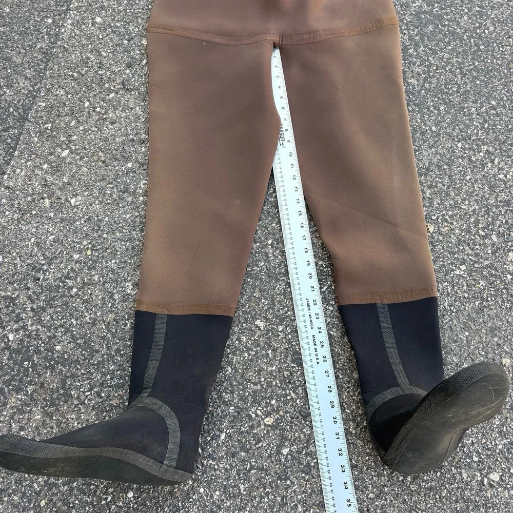 VTG Simms Neoprene Chest Waders Men's L Long Fishing Hunting Made USA Waterproof